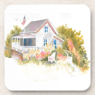 Posavasos Monhegan Cottage J Kilburn