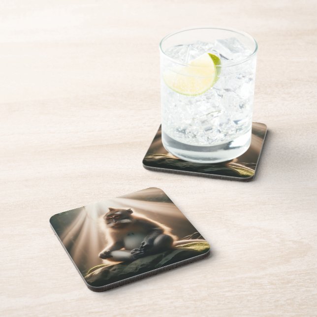 Posavasos Monkey See Beverage Coaster (Lado Derecho)