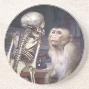 Posavasos Mono antes del esqueleto