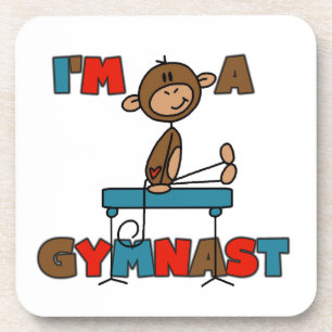 Posavasos Mono Soy un gimnasta