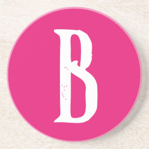 POSAVASOS MONOGRAM STYLIST SCRIPT SANDSTONE COASTER