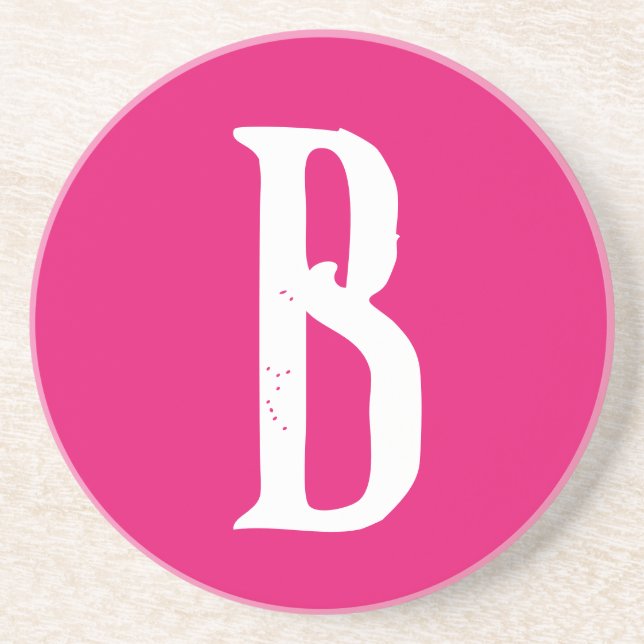 POSAVASOS MONOGRAM STYLIST SCRIPT SANDSTONE COASTER (Frente)