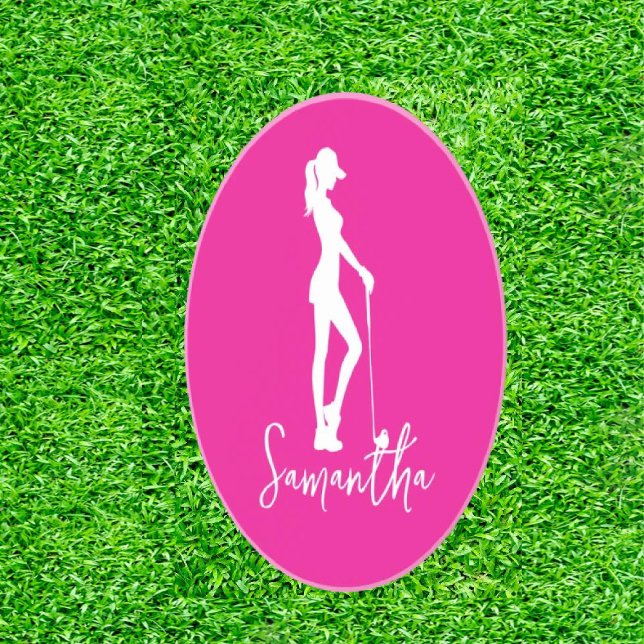 Posavasos Monograma de la dama rosa (Swing with Style, Play with Grace!)