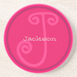 Posavasos Monograma divertido Boda Aniversario de la Avenida
