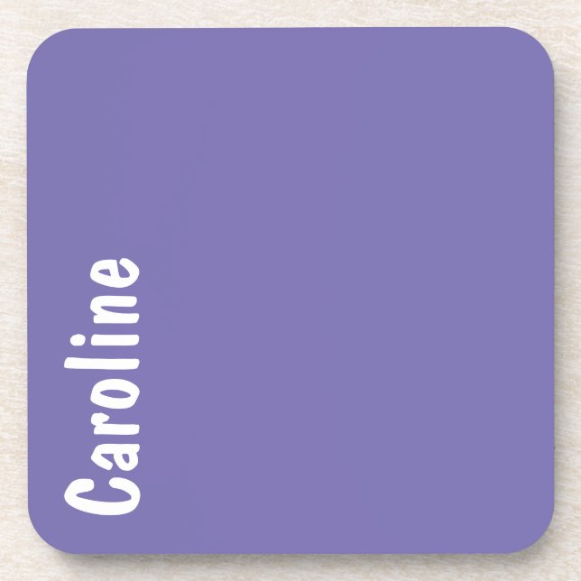 Posavasos Monograma elegante de escritura de firma (Frente)