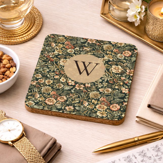 Posavasos Monograma floral de William Morris (Subido por el creador)