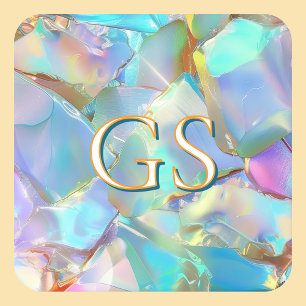 Posavasos Monograma grande o nombre en opal