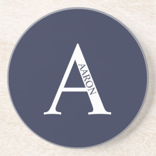 Posavasos Monograma personalizado y nombre escayola de areni