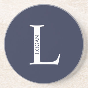 Posavasos Monograma personalizado y nombre escayola de areni