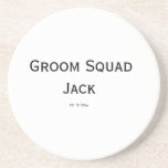 Posavasos monograma simple personalizado añada su nombre bod<br><div class="desc">diseño</div>