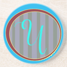 Posavasos Monograma U Sandstone Coaster