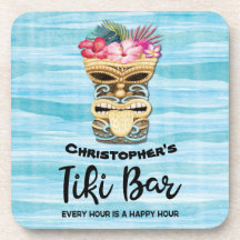 Monogramed Funny Beach Tiki Bar Fiesta
