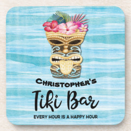 Posavasos Monogramed Funny Beach Tiki Bar Fiesta