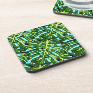 Posavasos Monstera deja la montaña rusa