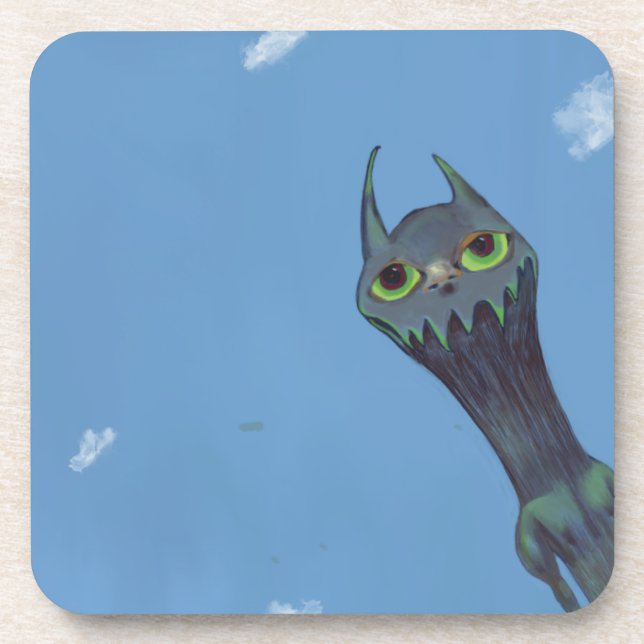 Posavasos Monstruo azul (Frente)