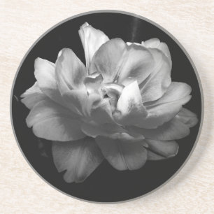 Posavasos Monstruo clásico de Flor Negra y Blanca II