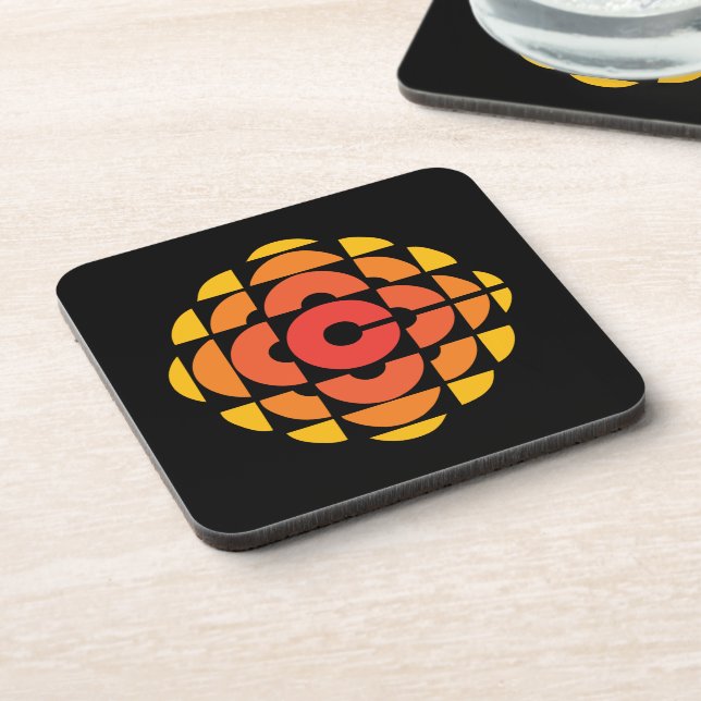 Posavasos Monstruo con logotipo CBC 1974 (conjunto de 6) (Lado Izquierdo)
