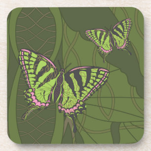 Posavasos Monstruo cuadrado de cola de torneado célico