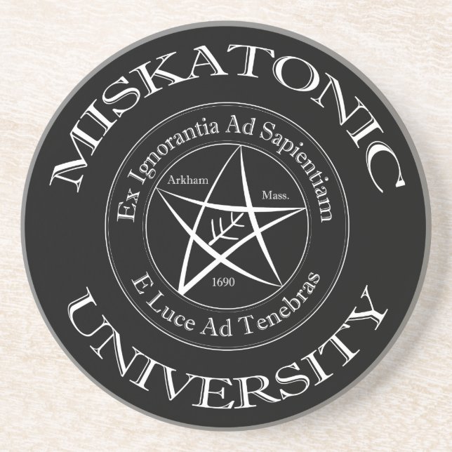 Posavasos Monstruo de arena de la Universidad de Miskatonic (Frente)