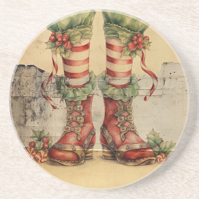 Posavasos Monstruo de arenisca de vintage Elf Legs (Frente)