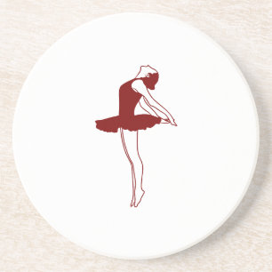 Posavasos Monstruo de arte de la línea Ballerina