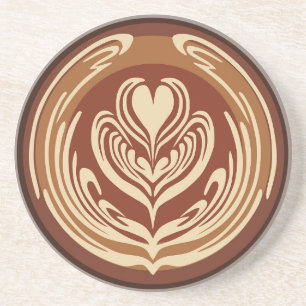 Posavasos Monstruo de arte de Latte Heart