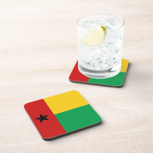 Posavasos Monstruo de Bandera de Guinea-Bissau