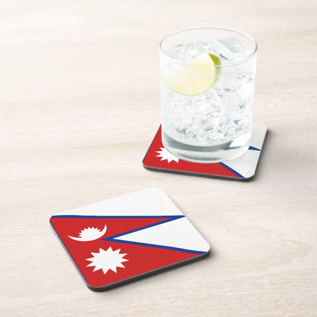 Posavasos Monstruo de bandera de Nepal (Lado Derecho)