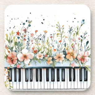 Posavasos Monstruo de bebidas con buquete floral de primaver