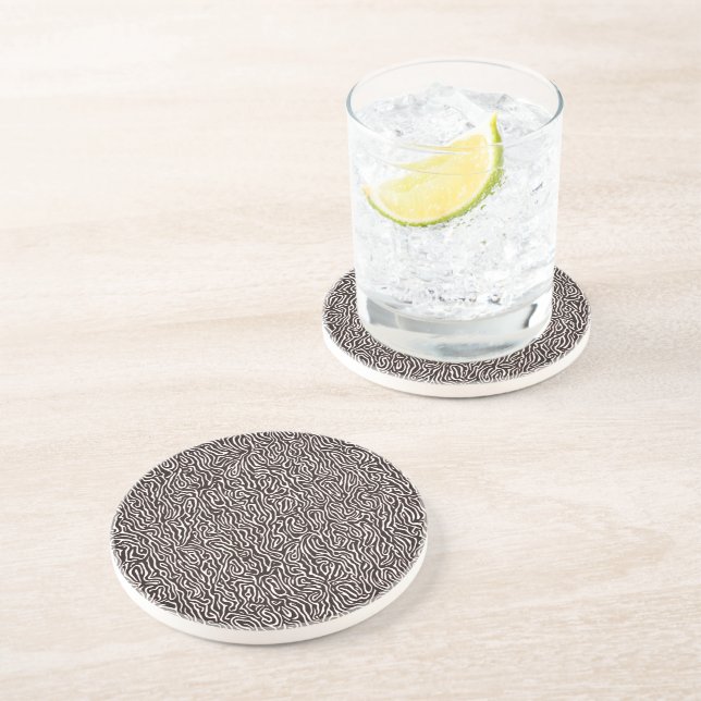 Posavasos Monstruo de bebidas de cebra (Lado)
