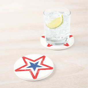 Posavasos Monstruo de bebidas de estrella patriótica