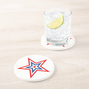 Posavasos Monstruo de bebidas de estrella patriótica