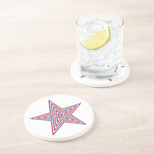Posavasos Monstruo de bebidas de estrella patriótica