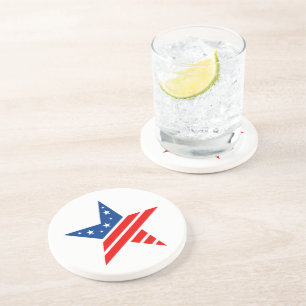 Posavasos Monstruo de bebidas de estrella patriótica