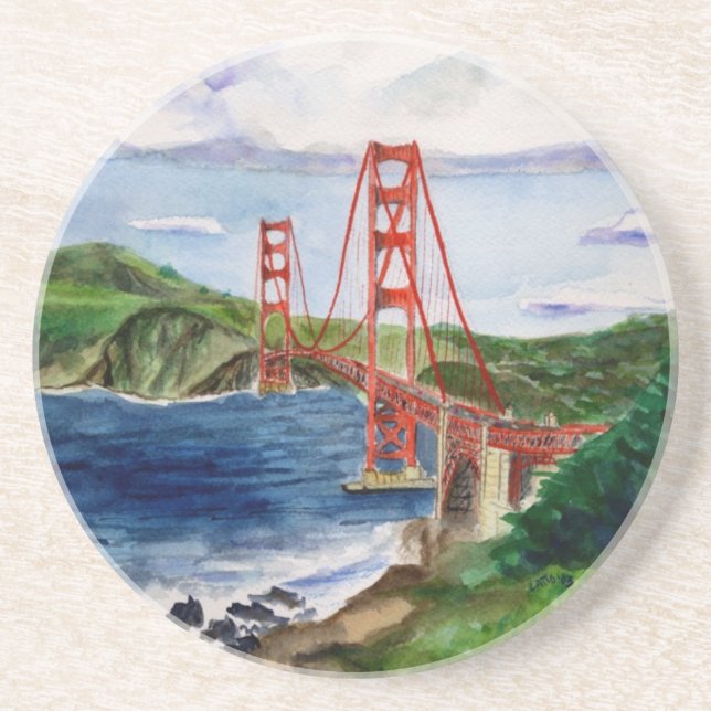 Posavasos Monstruo de bebidas del puente Golden Gate (San Fr (Frente)