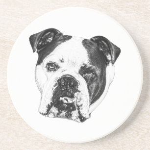 Posavasos Monstruo de Bulldog seguro para anillos