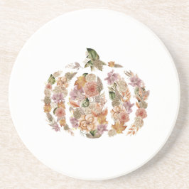 Posavasos Monstruo de calabaza floral