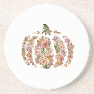 Posavasos Monstruo de calabaza floral