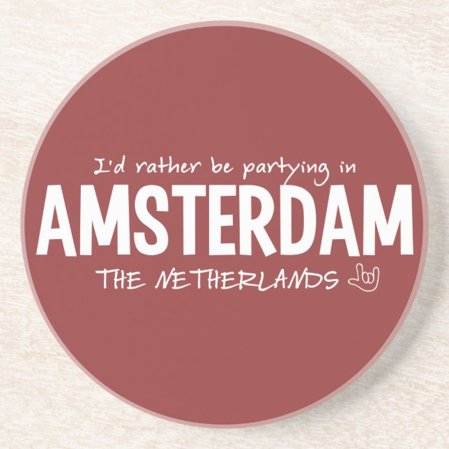 Posavasos Monstruo de color AMSTERDAM personalizado (Frente)