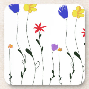 Posavasos Monstruo de corcho con flores
