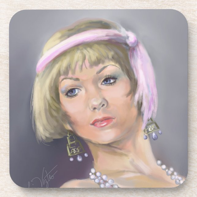 Posavasos Monstruo de corcho de flapper de primavera (Frente)