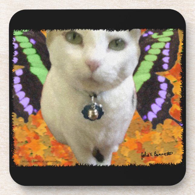 Posavasos Monstruo de corcho de gato de hulla (Frente)