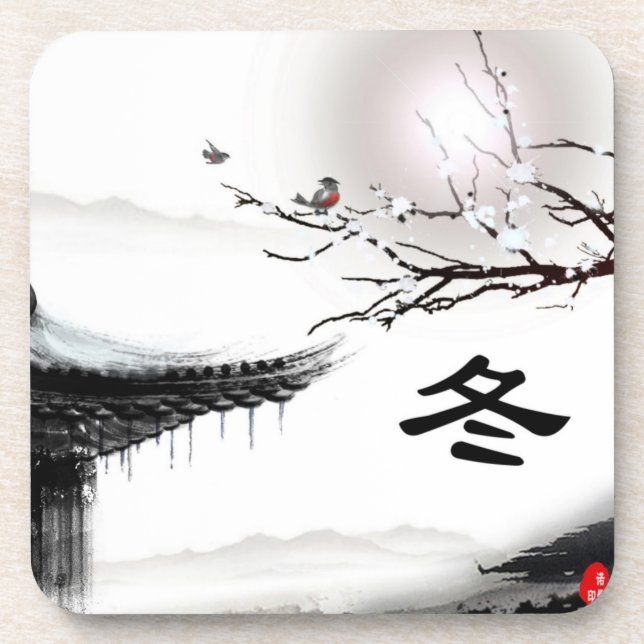 Posavasos Monstruo de corcho de invierno (Frente)