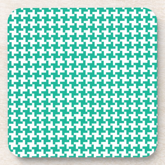 Posavasos Monstruo de corcho o manta de mesa, diente verde e (Frente)