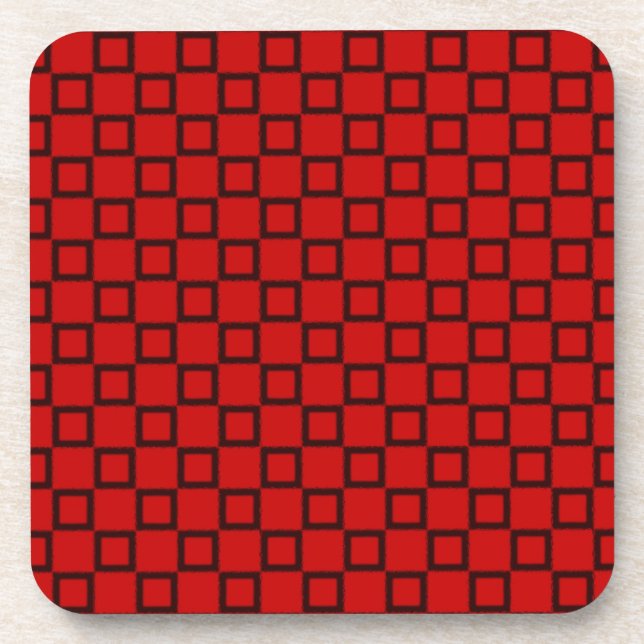 Posavasos Monstruo de corcho rojo clásico (Frente)