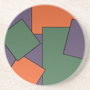 Posavasos Monstruo de diseño geométrico moderno