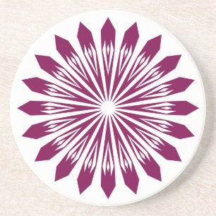 Posavasos Monstruo de Flores Geométricas