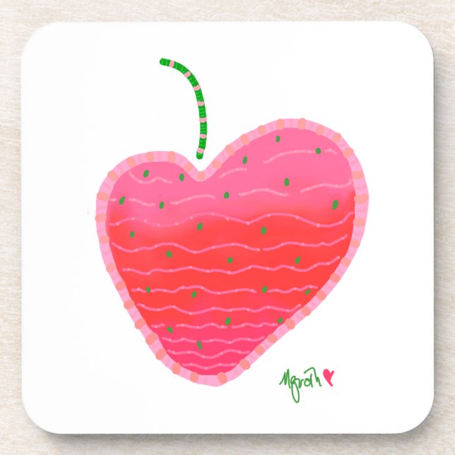 Posavasos Monstruo de fresa (Frente)