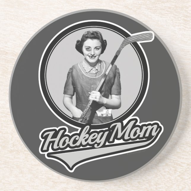 Posavasos Monstruo de hockey Mom (Frente)