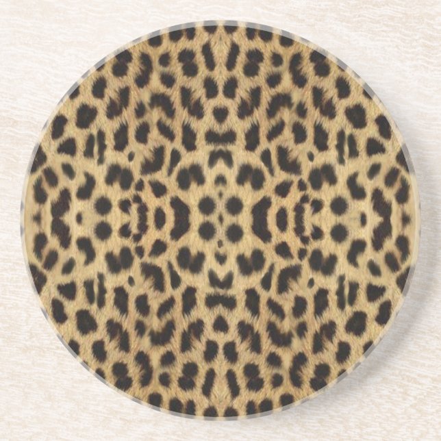 Posavasos Monstruo de impresión Leopard (Frente)